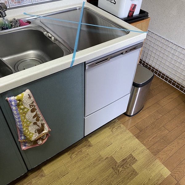 ヤマハトップオープン食洗機取替え交換工事　施工完了